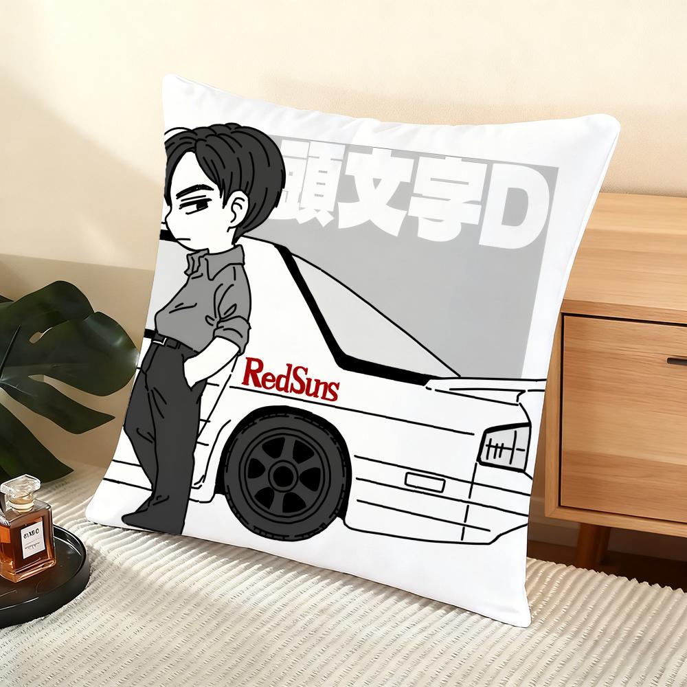 I-Initial D Ae86 Наволочка Мягкая Коротковорсовая Наволочка Гладкая Уютная Текстура Эстетичный Чехол для Подушки Домашний Декор