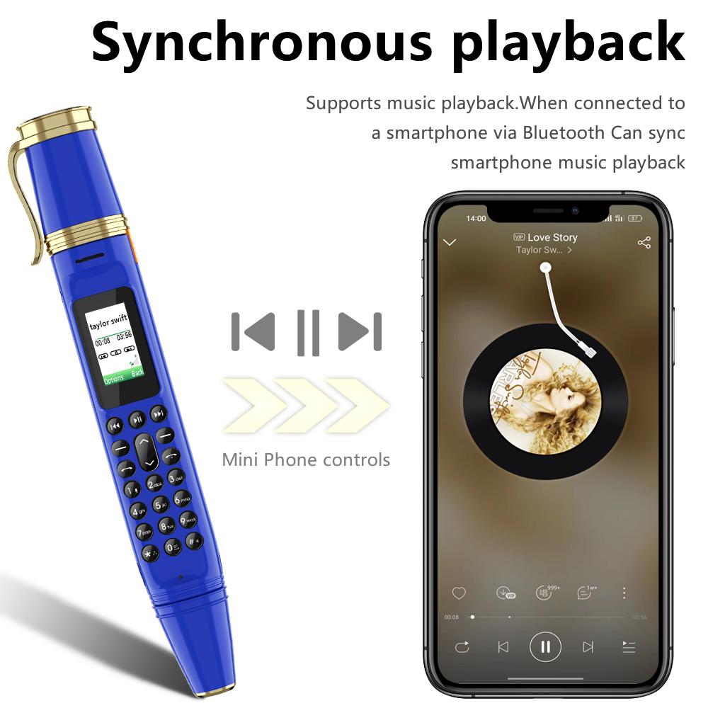 Ручка-телефон Портативный вентилятор 3 в 1 Мобильный телефон Две SIM-карты Bluetooth Диктофон Magic Sound Ручка-телефон