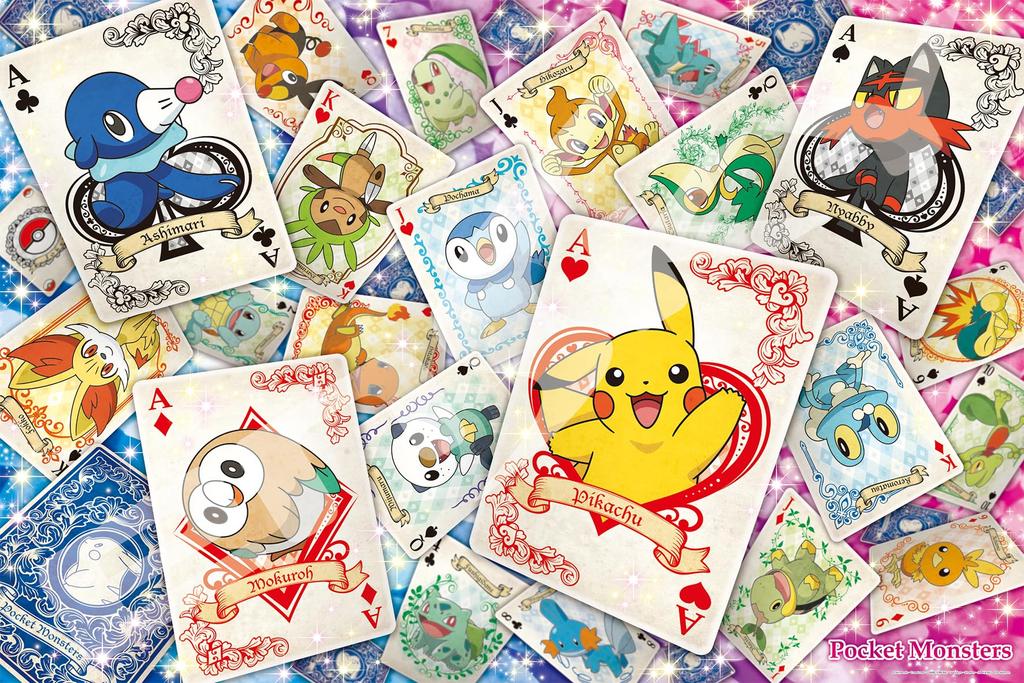 ENSKY Pocket Monsters Pokemon Playing Card Art 50 x 75 см Пазл 1000 элементов JIGSAW PUZZLE 1000-MG010