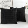 2 pieces/set Cozy Soft Corduroy Pillowcase Velvet Texture Reversible Sided Throw Pillow Striped Design Cushion Cover Sofa Decor