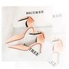Bigtree Sexy High Heels 8cm Women's Silk Shallow Mouth Pointed Head Straight Line Sandals with Bowknot