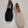 Men's 2024 Summer Linen Espadrilles: Comfortable, Breathable Slip-ons with Thick Sole and Trendy Straw Braided Design