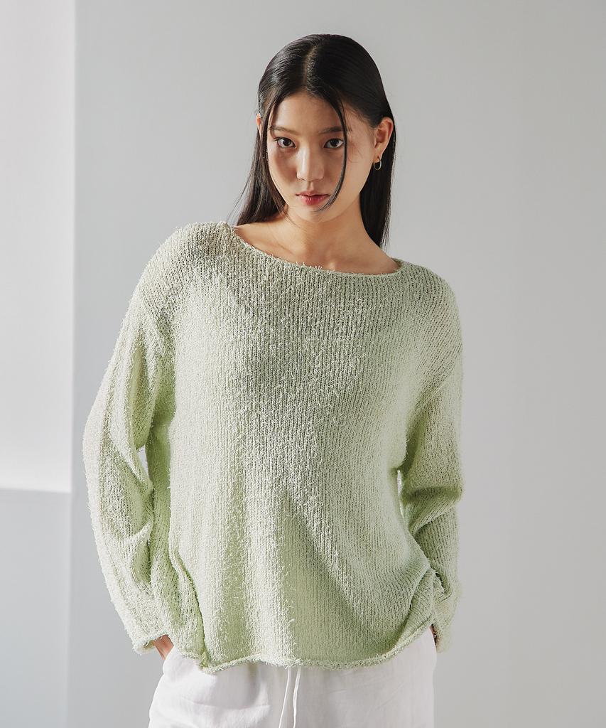 VEM.VER Hairy Long Sleeve Knit_4 Colors