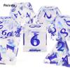 7 Pcs White Resin Blue Number Sharp Edge Dice Polyhedral Dice Suitable for Role-Playing RPG    Board Game