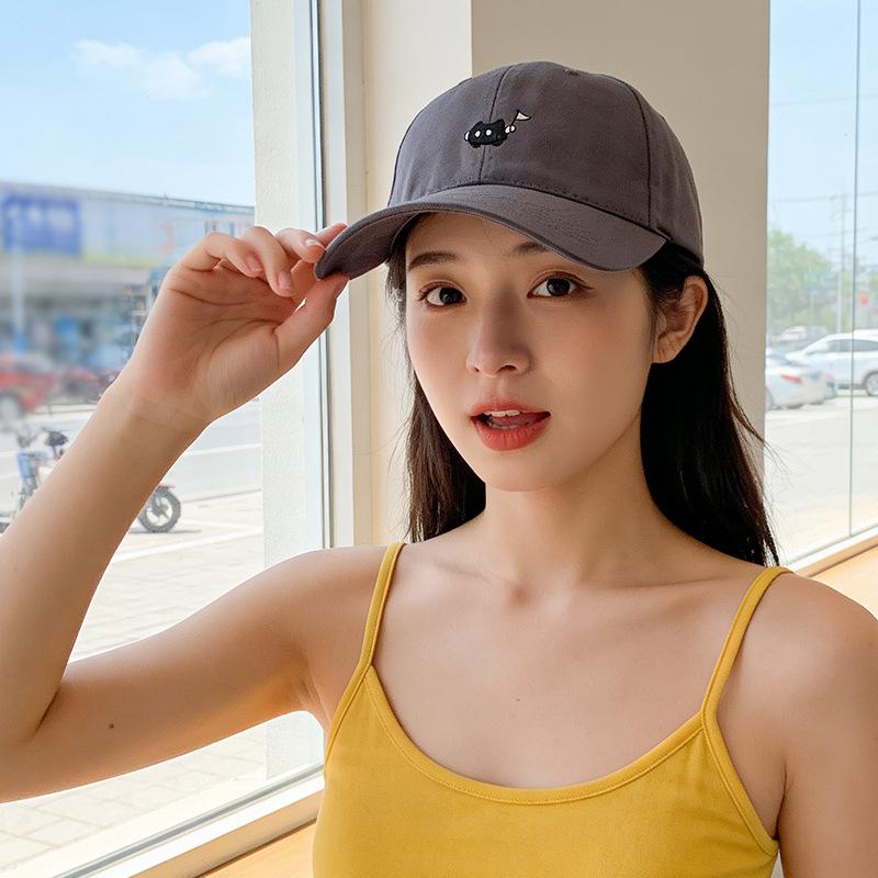 Baseball caps Children's simple and versatile sun caps Cross-border face-showing small sunscreen