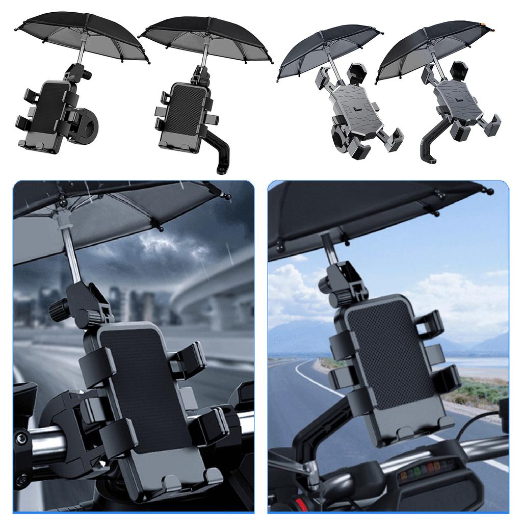 Universal Motorcycles Bicycle Umbrella Holder Waterproof SunshadePhone Navigation Bracket Mini Cycling Stand Accessories