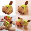 Charming Capybara Plush Toy Wristlet For Kids Unique Design In Brown And Orange Shades