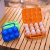 6 Grid Egg Box with Handle Large Capacity Shockproof Impact Resistant Compact Design Portable Egg Carrier Storage Case