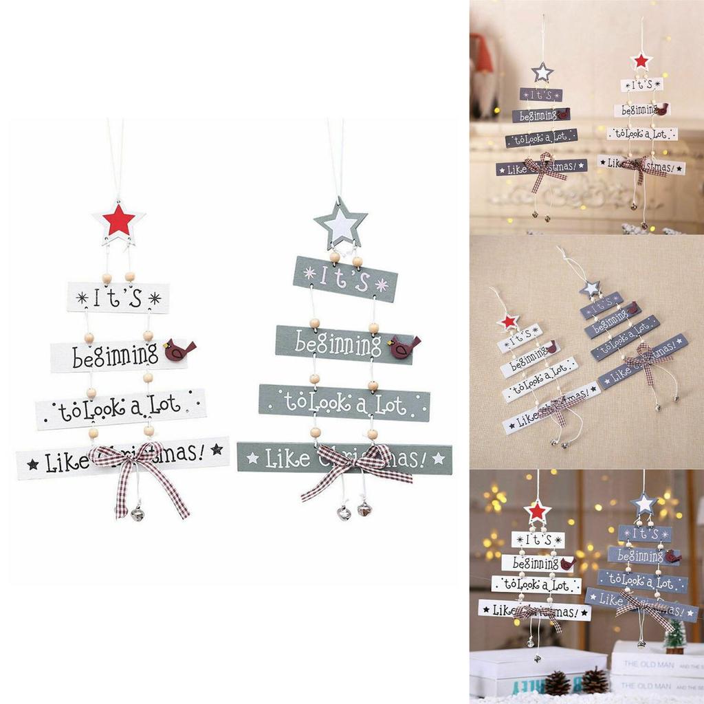 High Quality Christmas Wooden Pendant Decor For Stylish Living Room Accents