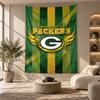 Decorative Tapestry,Green Bay Packers Printed Wall Art, Lightweight Wall Hanging For Bedroom Background