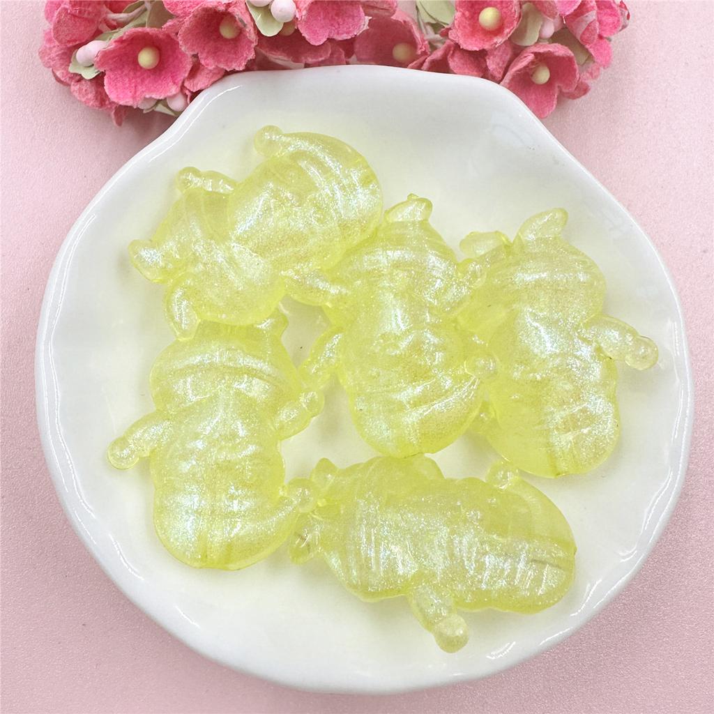 Home Party Supplies Beads Jewelry 5pcs 25*30mm DIY Jewelry Accessories Dwarfs Transparent Christmas For Bracelet Earring Making UV Colorful Acrylic