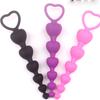 Heart Beads Soft Anal Plug Anus Toys Big Balls Silicone G-Spot Stimulating Butt Plugs Adult Sex Couple Sexy