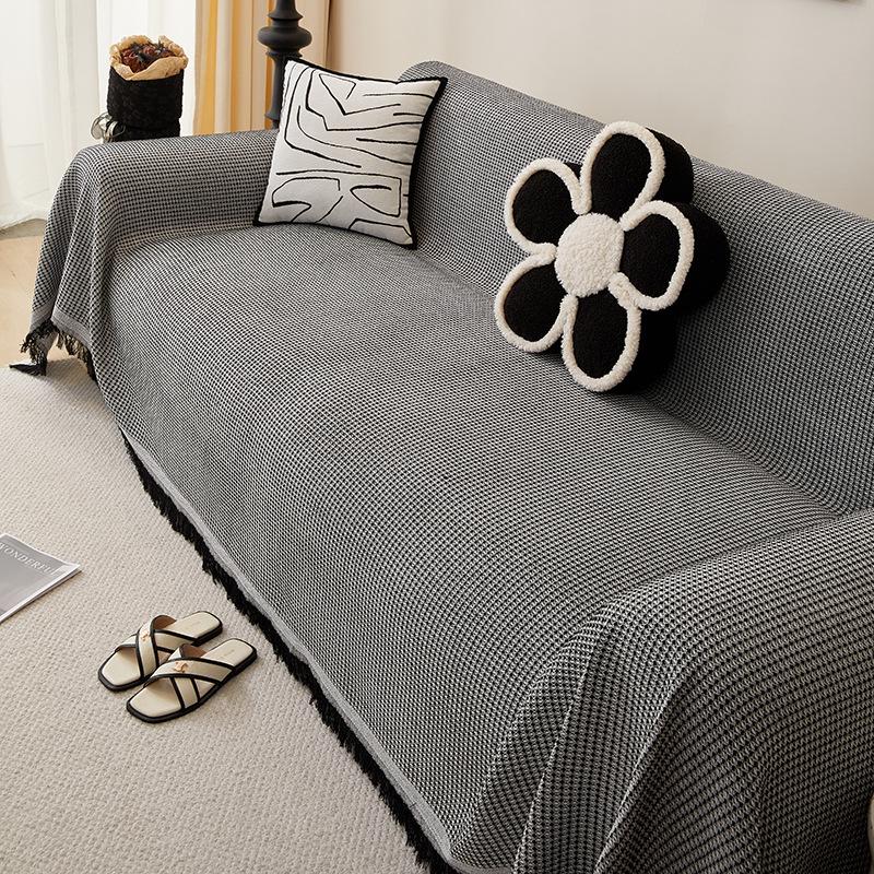 Double-Sided Cotton Yarn Blanket Sofa Cover