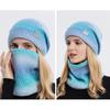 Outdoor Warm Winter Knitted  Hat & Scarf Set Stylish Knit  Cap For Men Women