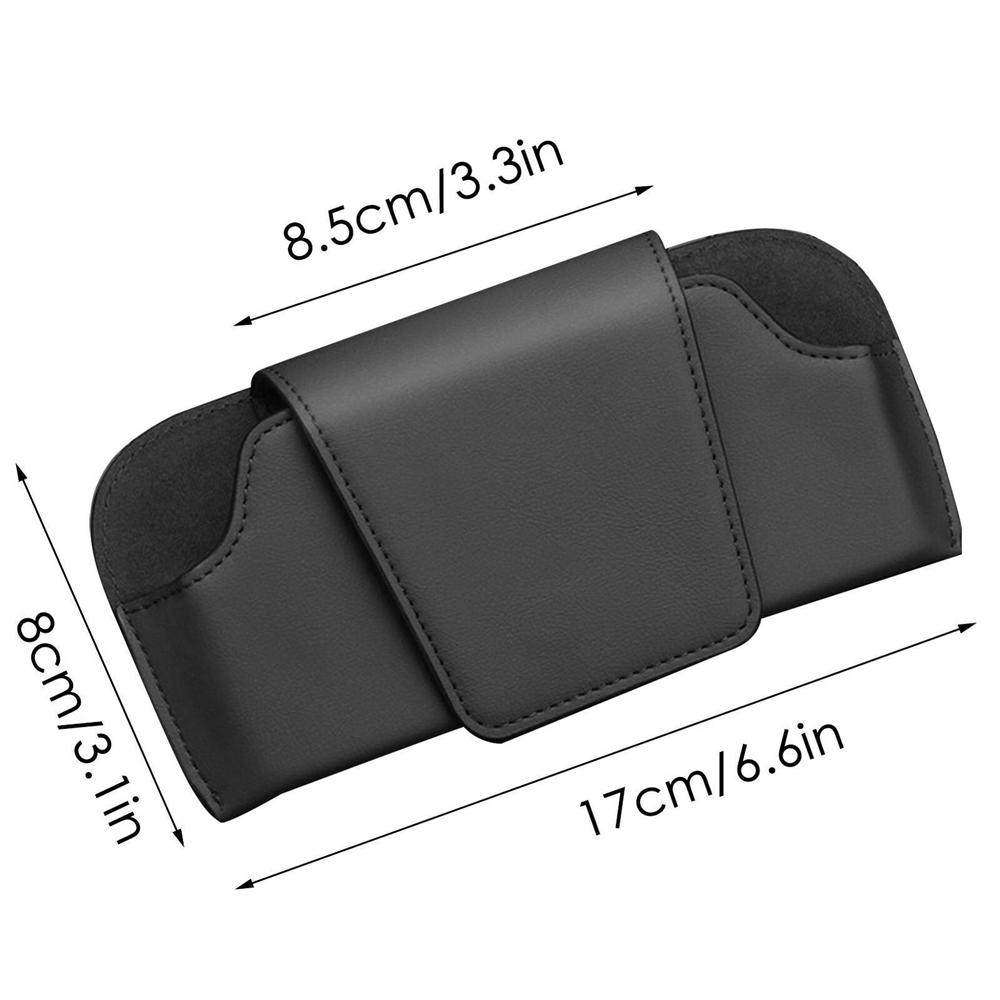 Автомобильный солнцезащитный козырек, держатель для солнцезащитных очков, зажим для очков, кожаный чехол для хранения