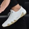 Мужские кроссовки, повседневные лоферы, уличная легкая обувь из натуральной кожи, удобные мужские прогулочные туфли, роскошные дизайнерские мокасины на плоской подошве