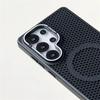 Магнитный бампер с сотовой сеткой для охлаждения для Samsung Galaxy S2 Ultra S24 S23 Plus, кронштейн для объектива из сплава, крышка для беспроводной зарядки
