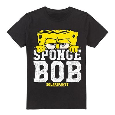 Футболка мужская с изображением большого значка SpongeBob SquarePants