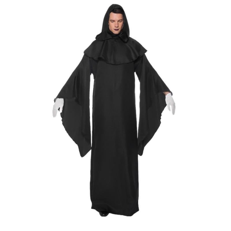 Хэллоуинский плащ темного колдуна: Костюм Волшебника и Вампира для Сценического Выступления