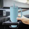 40 Oz Thermal Cup Stainless Steel Tumbler with Flip Straw Leakproof Insulated Travel Mug with Handle for Home Office Car