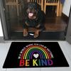 Gay Lesbian LGBT Rainbow Love Floor Mat Bathroom Mat Kids Room Bedroom Decoration Balcony Anti-Slip Doormat Living Room Bedside