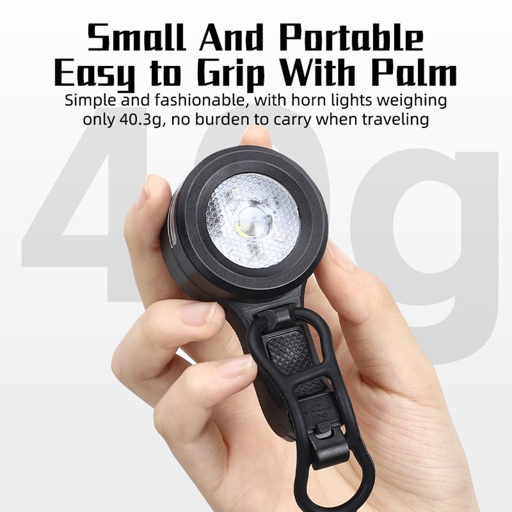 USB перезаряжаемый детский велосипедный электрический звонок, водонепроницаемый портативный велосипедный звонок со светом, детский громкий