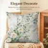 Muted Green Botanical Prints Cushion Cover Natural Linen Organic Fabric DoubleSided Printing Sofa Home Decor Gift Pillow Cover