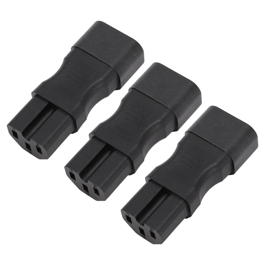 3PCS Comb адаптер питания IEC320 C14 на C15 ПВХ и медный разъем адаптера питания для ноутбука 250 В