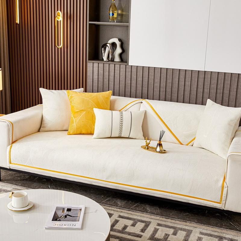 Новые зимние мягкие чехлы для диванов, жаккардовые диванные подушки, противоскользящая защита для дивана, съемный чехол для дивана, одеяло для гостиной