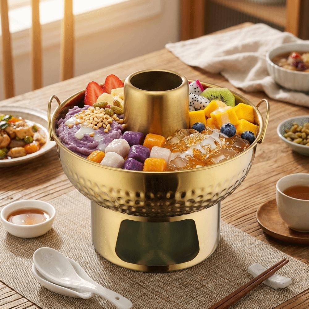 Double Ear Dessert Hotpot Thickened Charcoal Hot Pot Trendy Tom Yum Hot Pot Restaurants