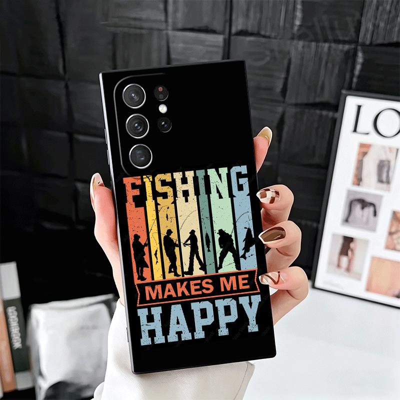 Nash Fishing Fish Mark Soft Phone Case for Samsung Galaxy S26 S25 Edge S24 Ultra S23 Plus S22 S21 FE S20 Black Cover Back Shell