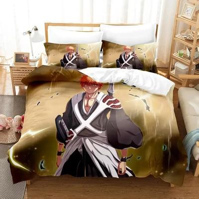 2024 Bleach Удобное Пододеяльник Наволочка Комплект Постельного Белья Украшение Детской Спальни Домашний Текстиль