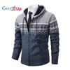 Cozy Up Кардиган свитер мужской осень и зима плюс бархат толстый красивый теплый свитер с капюшоном куртка