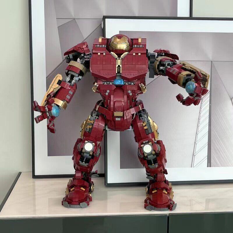 Совместимо с LEGO Marvel Super Hero Железный Человек 76210 Халкбастер Меха Сборный Конструктор