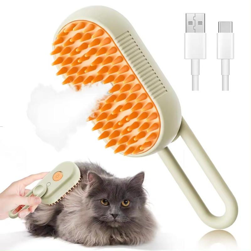 USB Rechargeable Cat Dog Grooming Comb with Water Spray Electric Cat Brush for Pets Washing Brushing Fur Suppliers