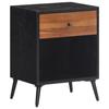 VidaXL Bedside Table 40x30x50 Cm Solid Teak Wood 358529