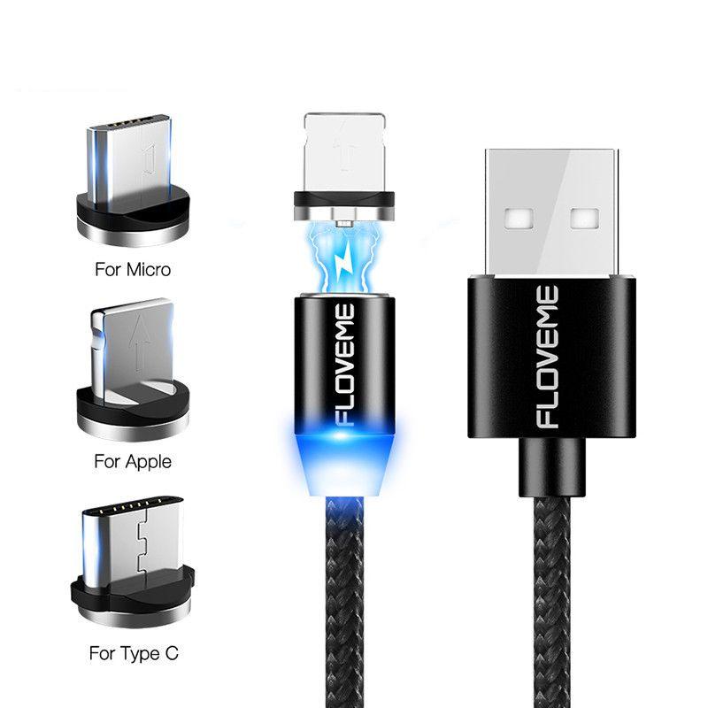 Плетеный магнитный зарядный кабель Lightningusb для iPhone Typec