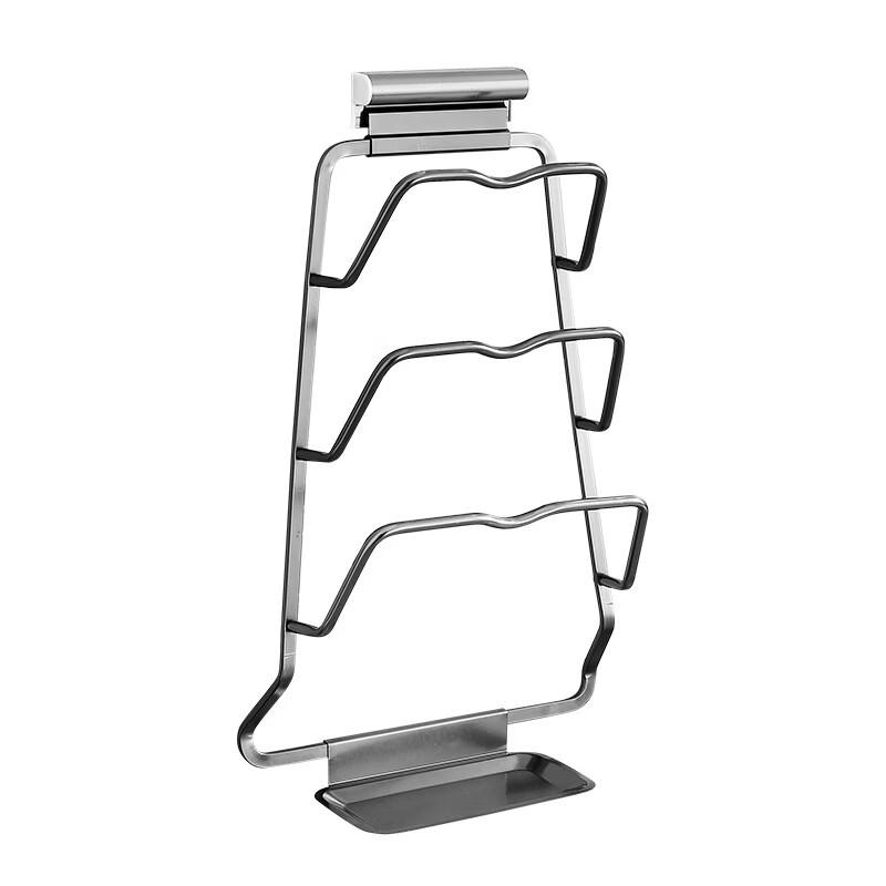 Brangdy Countertop Pot Lid and Cutting Board Holder