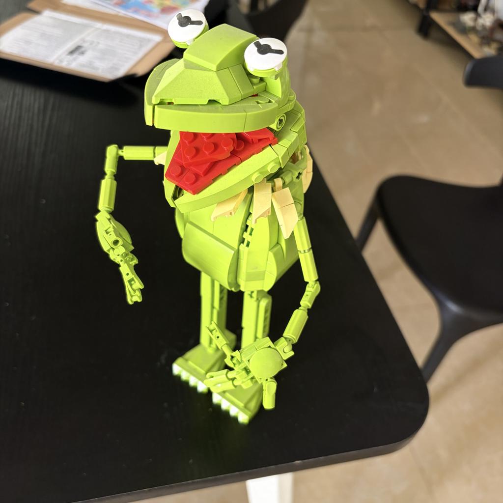 442pcs Kermits The Frog Funny Model Building Blocks DIY Bricks Creative Action Figures Idea Christmas Gifts Kids Toy Birthday
