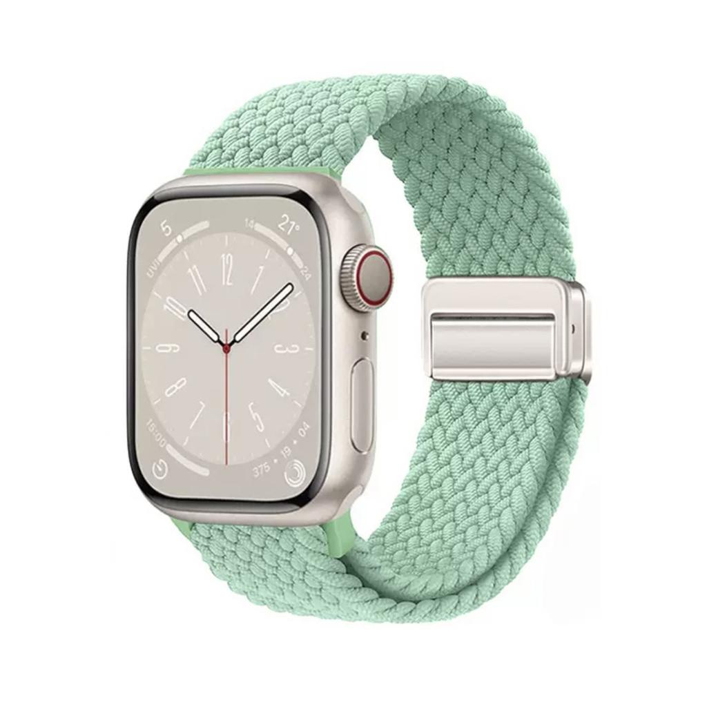 Magnetic Nylon Strap Adjustable Buckle for Apple Watch Strap Ultra2 49mm 45mm 44mm 41mm 40mm 38mm Band for Apple Watch Band iWatch 9 8 7 6 5 4 3 2 SE