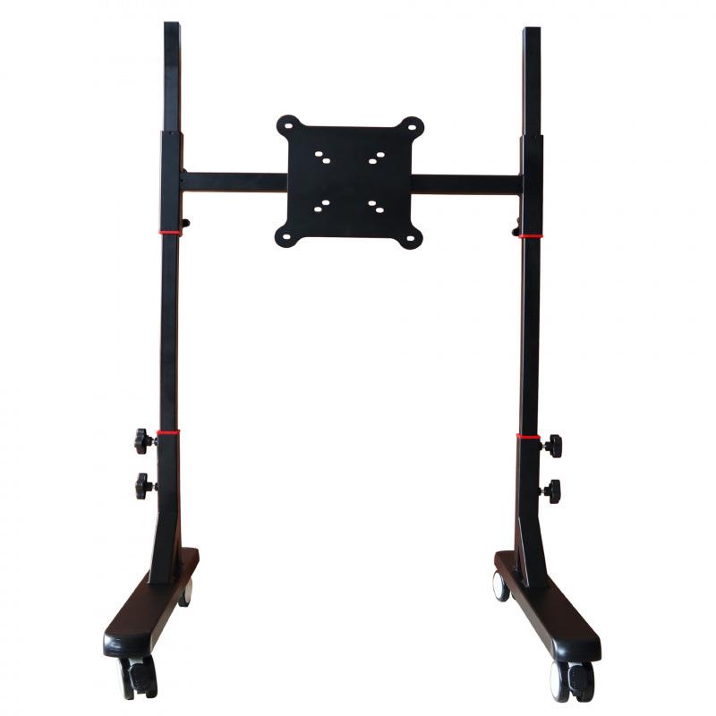 8VRS Floor-Standing Mobile Stand: Adjustable Height for LCD Monitors and TVs Up to 55 Inches