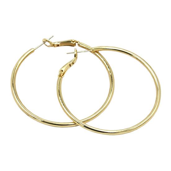 1 Pair Big Hoop Earrings for Women Girls, Round Circle Hoop Earrings, Lightweight Minimalist Jewelry Gifts for Her