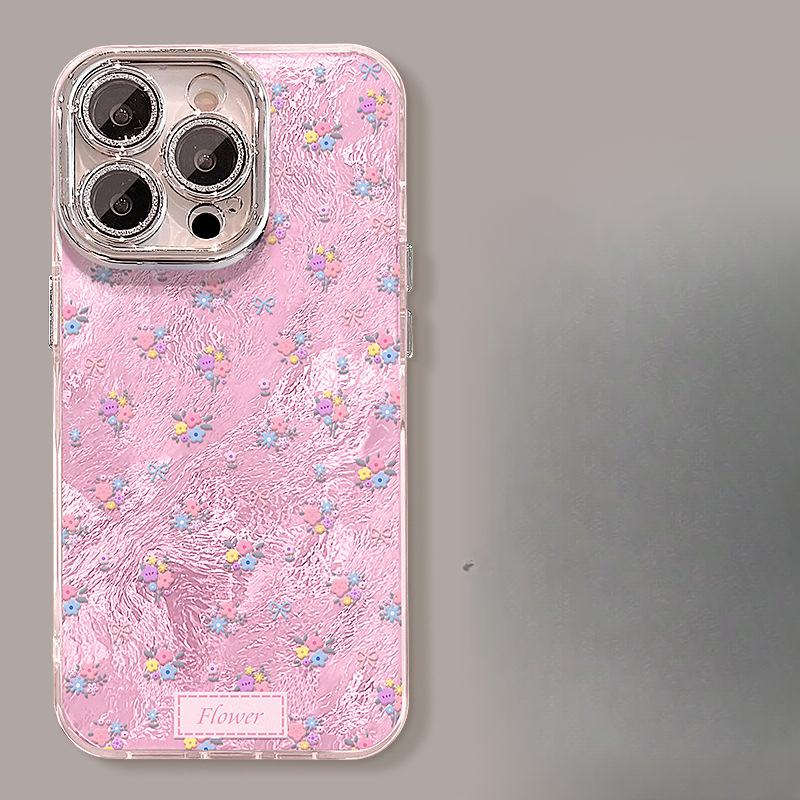 Fresh Flowers Suitable for Apple 16 Promax Mobile Phone Case 15 High-end Sense 14 Huawei P70 Spring and Summer 13/12