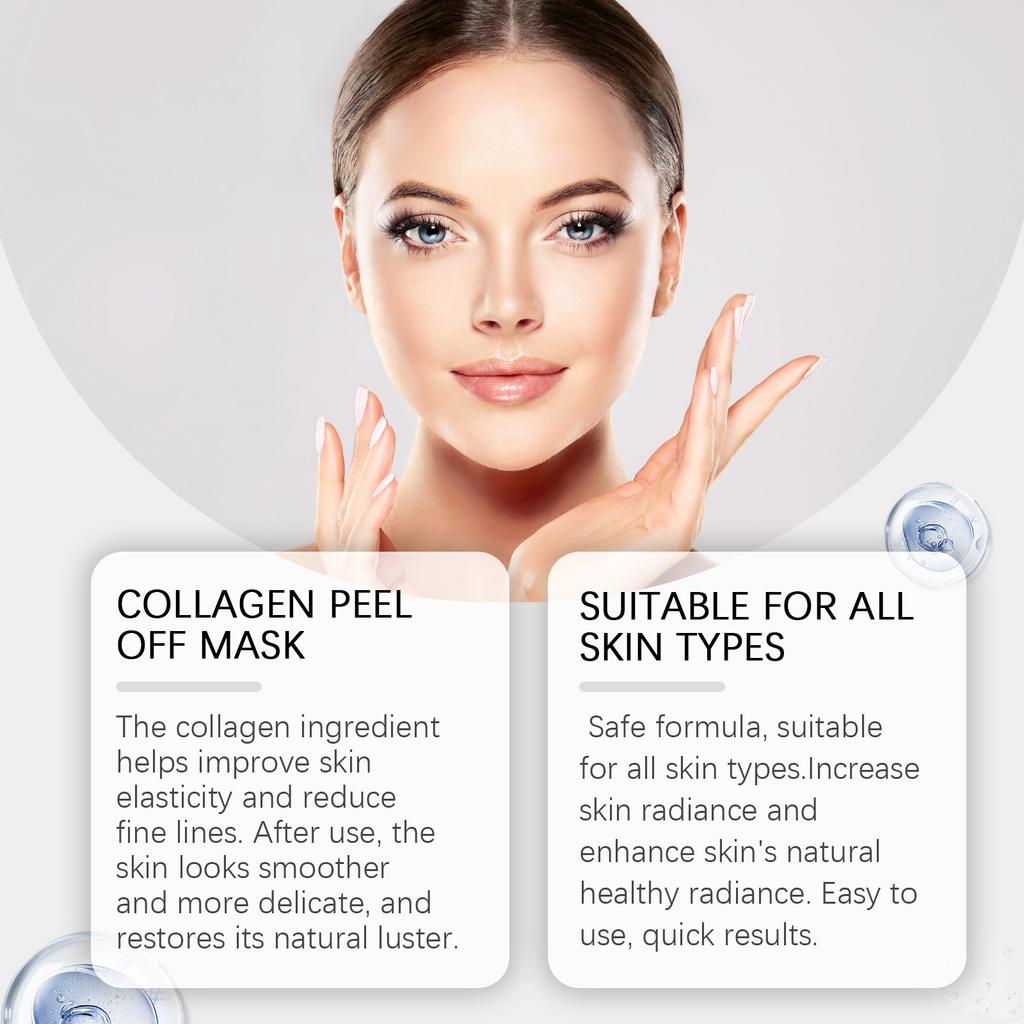 Коллагеновая маска для лица Reverse Volume Peel Off - Коллагеновая маска для лица, гидролизованный коллаген, уход за кожей, маска для лица,