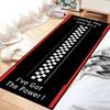 Racing Motorcycle Mat: Anti-Slip Long Garage Carpet, Cool Display Rug For Home Decor
