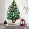 Christmas Tree Hanging Fabric Decoration Small Fresh Christmas Background Wall Blanket Wall Cloth Simple Tapestry Large Size