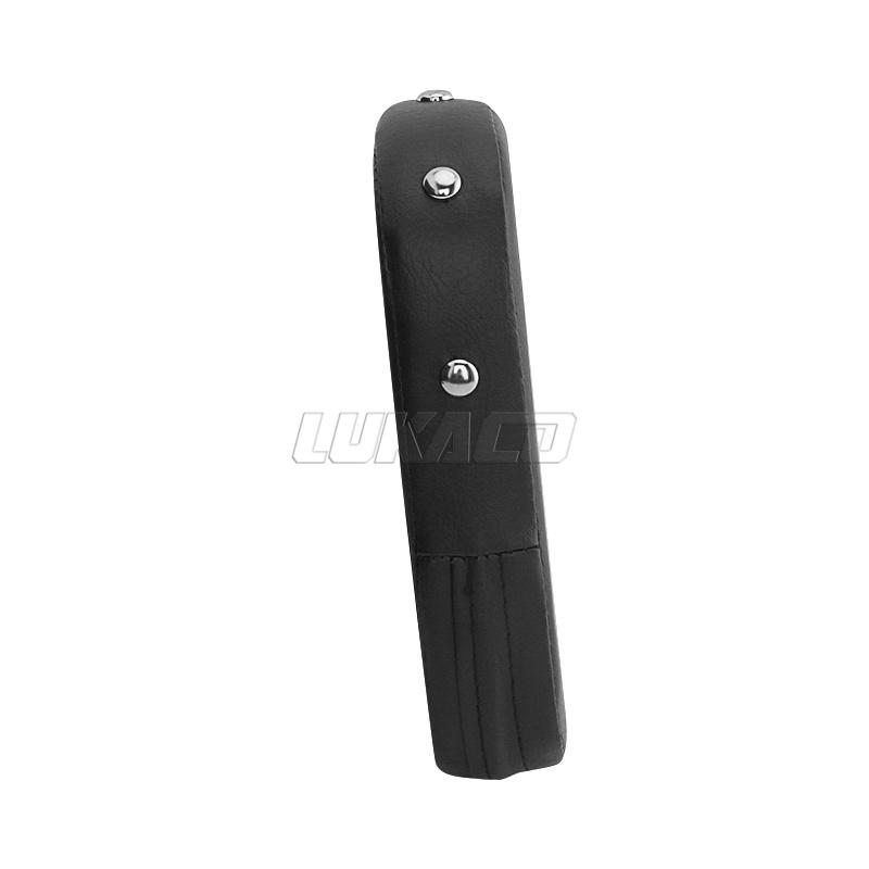 Universal Motorcycle Rear Pad Backrest Sissy Bar Leather Black Cushion For Harley Touring Yamaha Honda Suzuki Chopper Cruiser