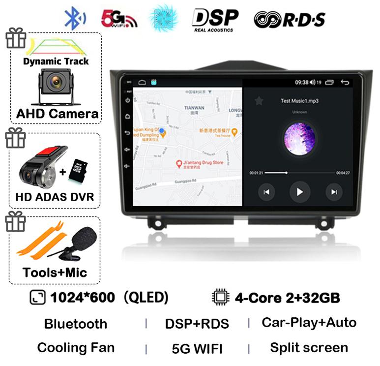 Android 14 Carplay Автомагнитола для LADA BA3 Granta Cross 2018 2019 GPS Навигация Мультимедиа Видео Плеер Стерео 2 Din DVD 4G