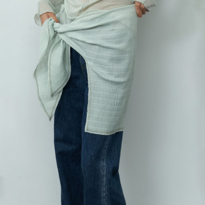 J.Chung Soft Ziggle Lego Scarf_Mint