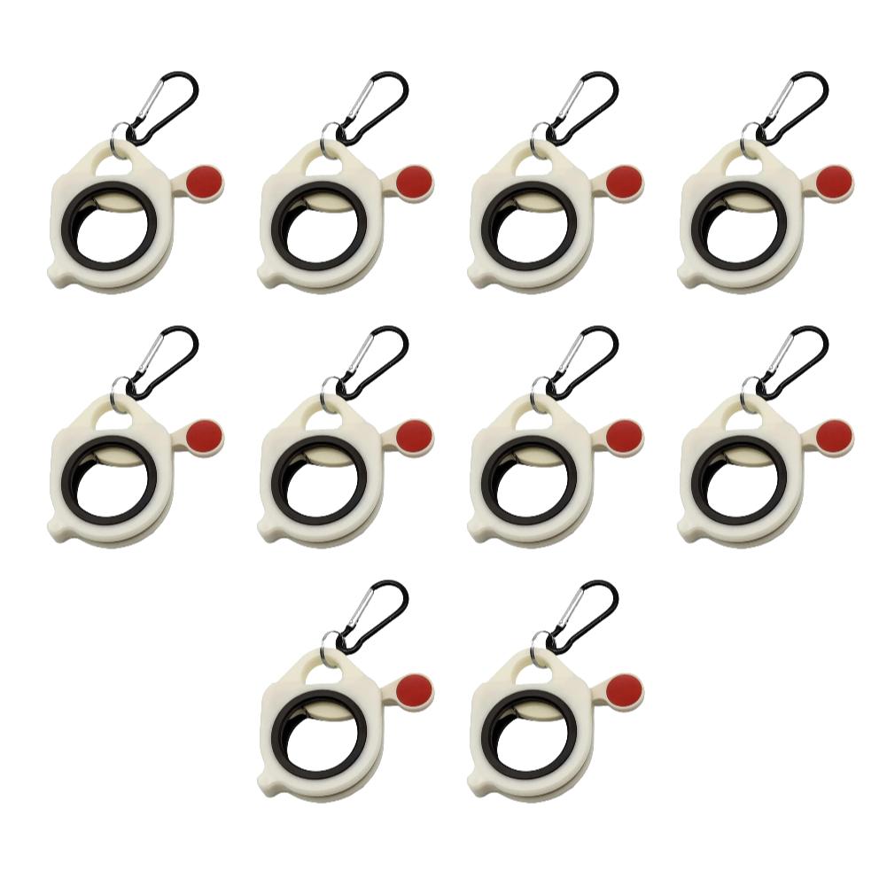 10-1PC Fluorescent Cable Tie Organizer Tools Reusable Zip Tie Holder Portable Electrical Wire Ties Clip Cable Tie Storage Tools